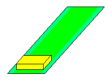 pasting velvet pieces to wood chips 1