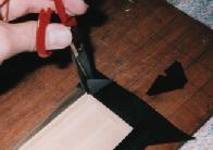 cutting the rest skin off